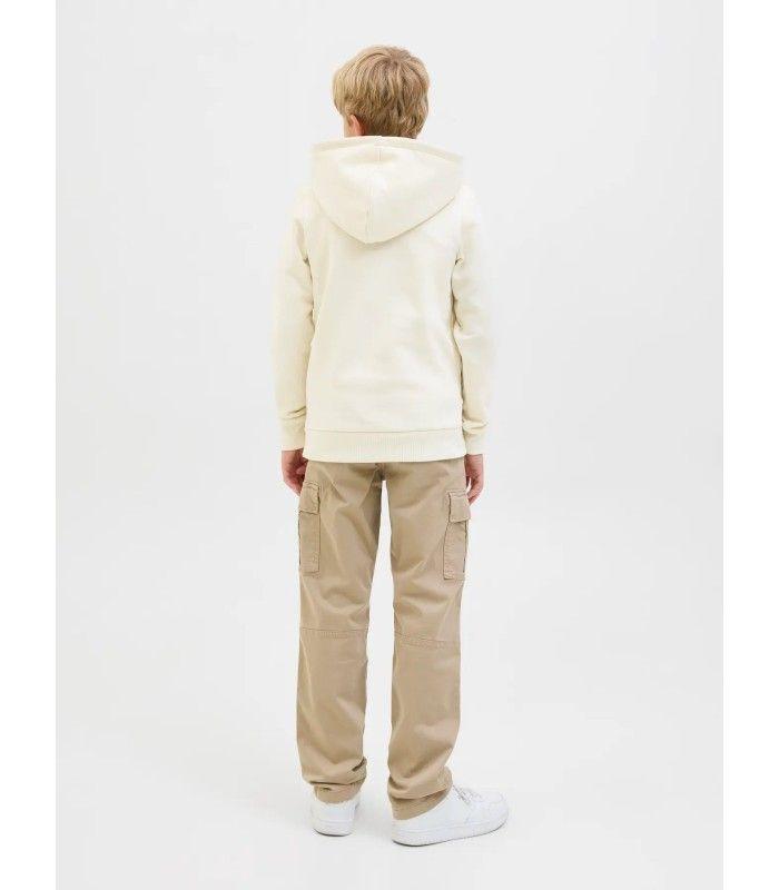 Sudadera Jack & Jones JJariBranding Sweat Hood Junior Antique White