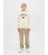 Sudadera Jack & Jones JJariBranding Sweat Hood Junior Antique White