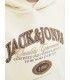 Sudadera Jack & Jones JJariBranding Sweat Hood Junior Antique White