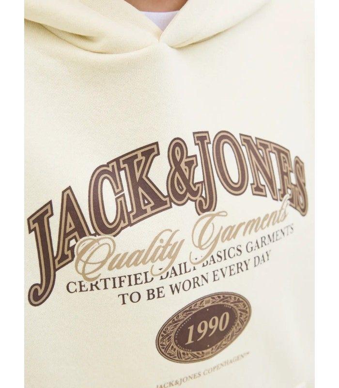 Sudadera Jack & Jones JJariBranding Sweat Hood Junior Antique White