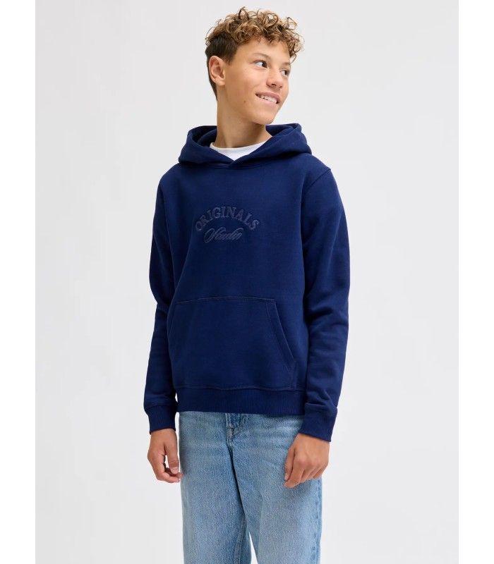 Sudadera Jack & Jones Jorbeleecker Branding Sweat Hood Bf Junior Ocean Carven