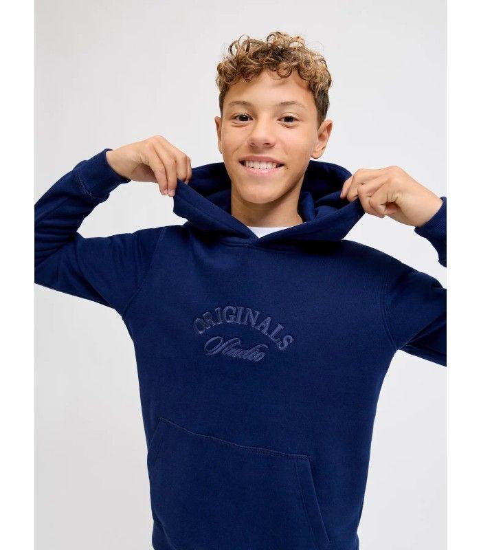 Sudadera Jack & Jones Jorbeleecker Branding Sweat Hood Bf Junior Ocean Carven