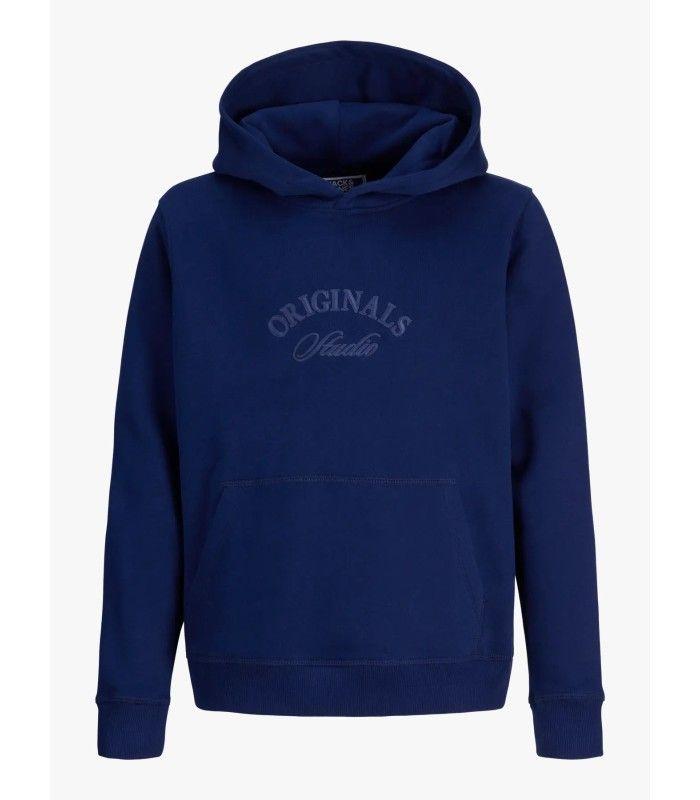 Sudadera Jack & Jones Jorbeleecker Branding Sweat Hood Bf Junior Ocean Carven