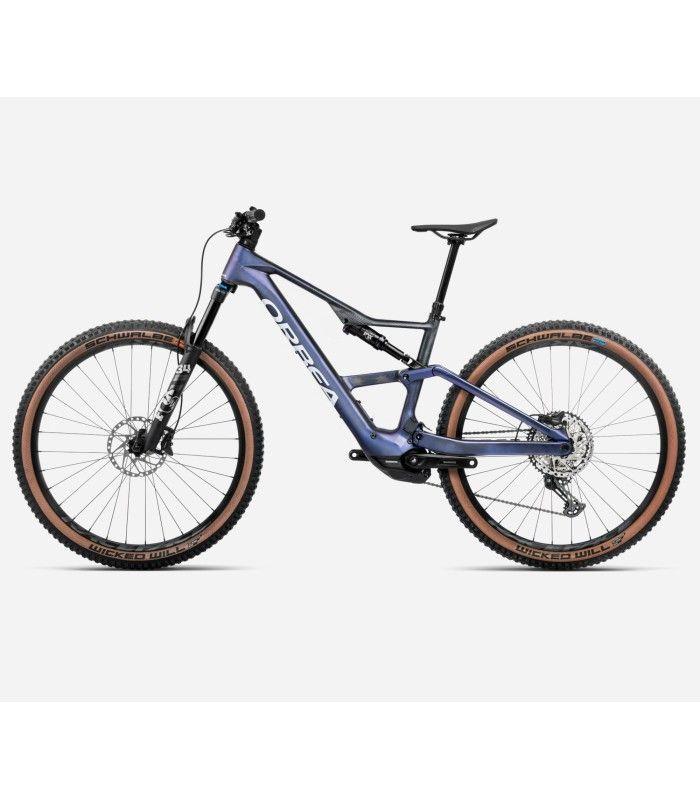 Orbea Rise SL M20 630w 2025  Tanzanite Carbon View - Carbon Raw