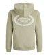 Sudadera Jack & Jones Jorgreene Branding Sweat Hood Mini Seagrass