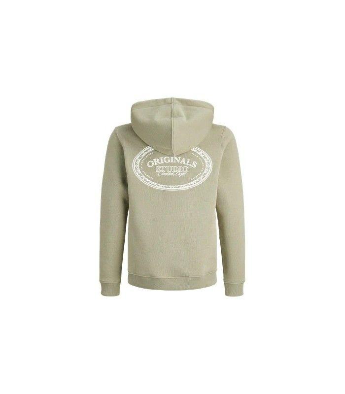 Sudadera Jack & Jones Jorgreene Branding Sweat Hood Mini Seagrass