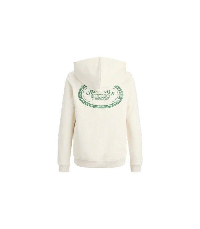 Sudadera Jack & Jones Jorgreene Branding Sweat Hood Mini Antique White