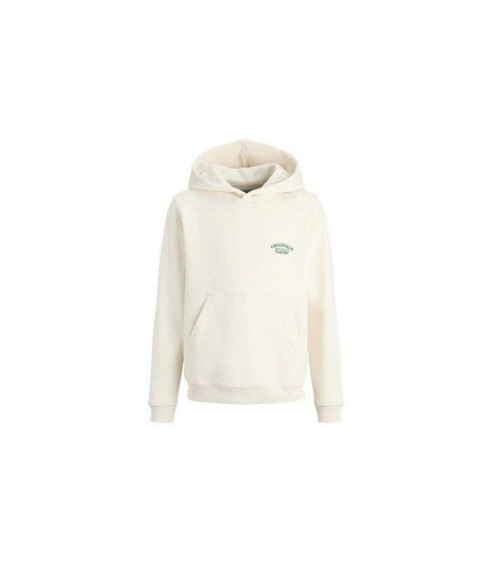 Sudadera Jack & Jones Jorgreene Branding Sweat Hood Mini Antique White