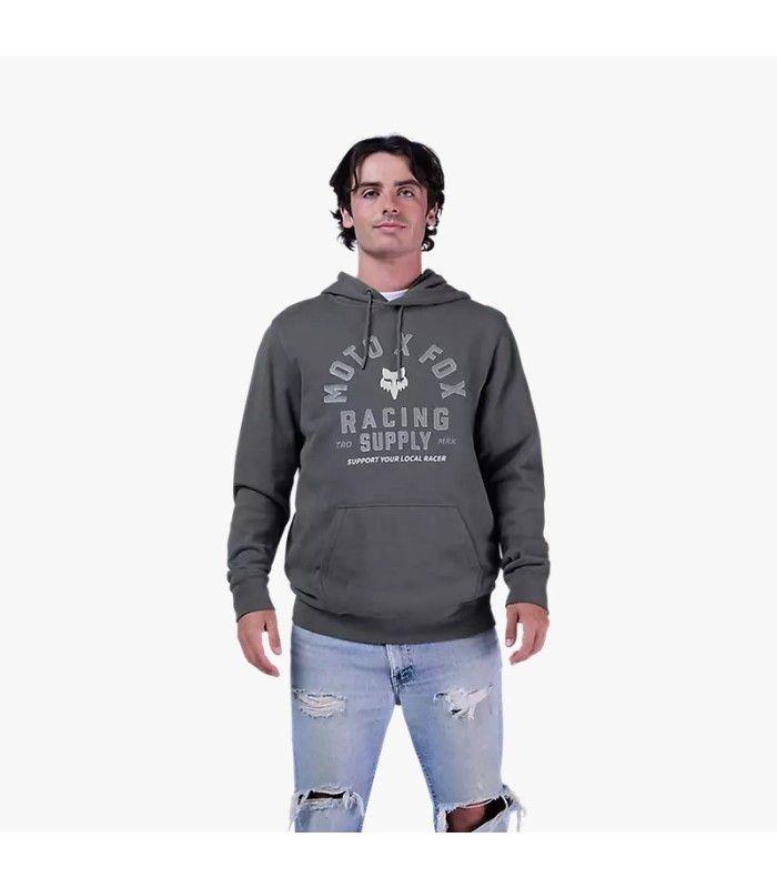Sudadera Fox Local Racer Fleece Po Hombre DRK SHDW