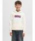 Sudadera Jack & Jones Jorinwood Block Branding Sweat Noos Junior Antique White