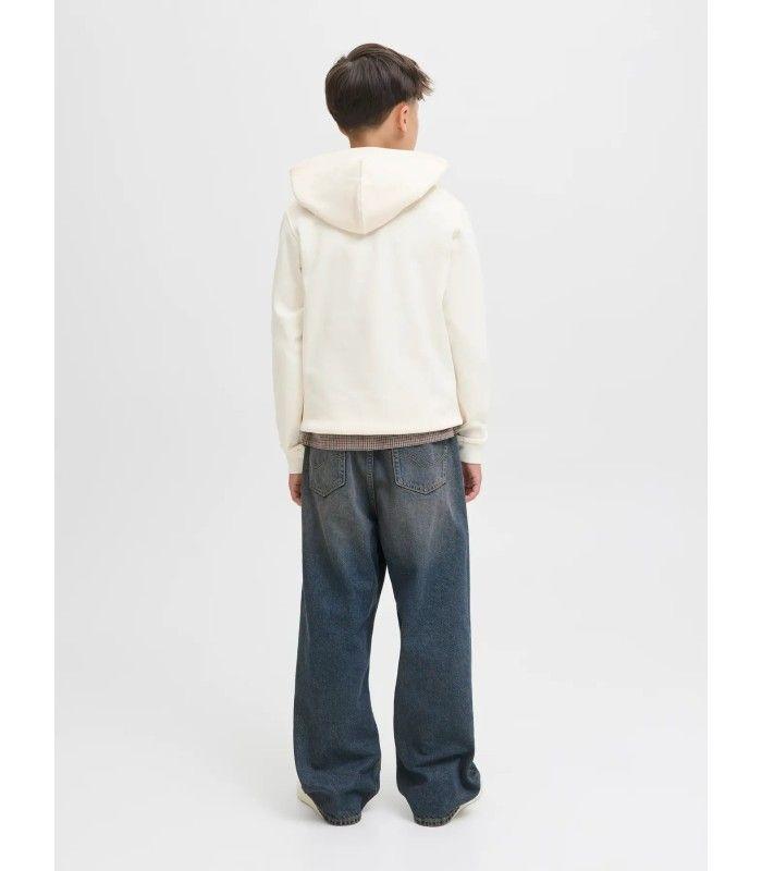 Sudadera Jack & Jones Jorinwood Block Branding Sweat Noos Junior Antique White