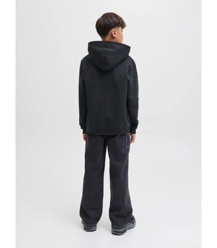 Sudadera Jack & Jones Jorinwood Block Branding Sweat Noos Junior Black