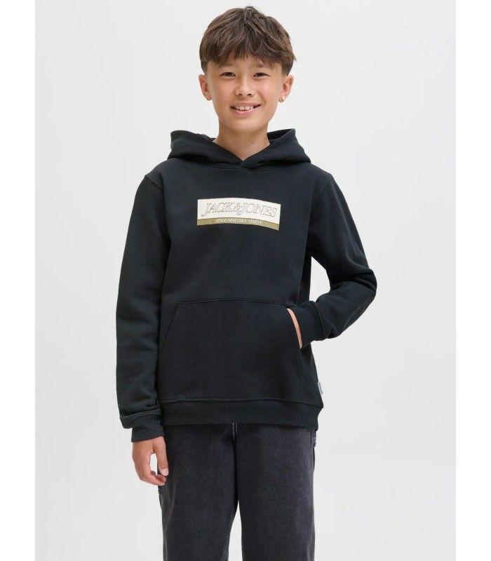 Sudadera Jack & Jones Jorinwood Block Branding Sweat Noos Junior Black