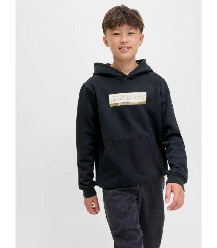 Sudadera Jack & Jones Jorinwood Block Branding Sweat Noos Junior Black