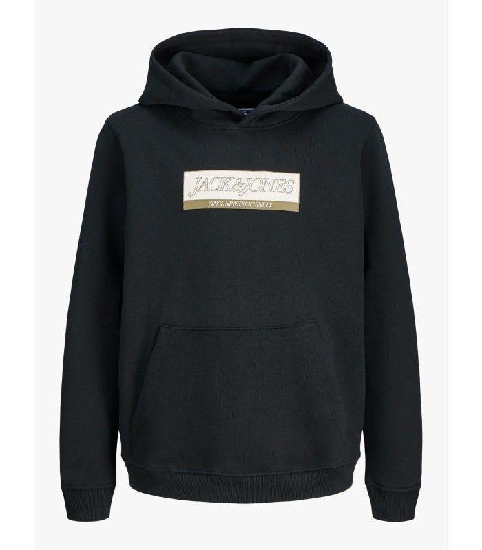 Sudadera Jack & Jones Jorinwood Block Branding Sweat Noos Junior Black