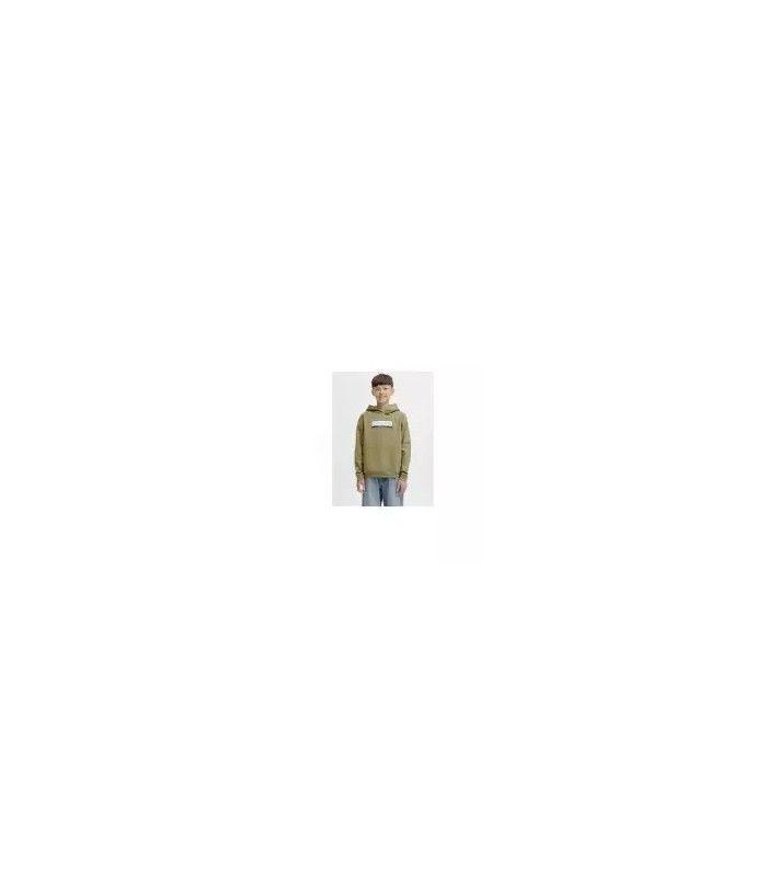 Sudadera Jack & Jones Jorinwood Block Branding Sweat Noos Junior Olive Drab
