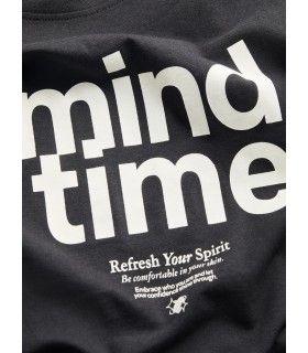 Camiseta Jack & Jones Jxmimi SS Print Tee Mujer Black