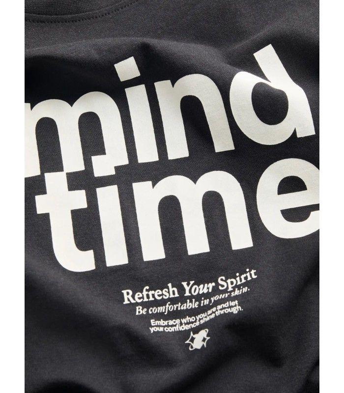 Camiseta Jack & Jones Jxmimi SS Print Tee Mujer Black