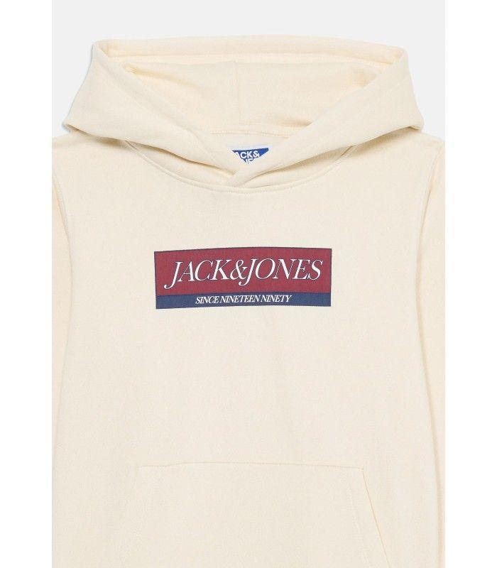 Sudadera Jack & Jones Jorinwood Block Blanding Sweat Hoo Mini Antique White