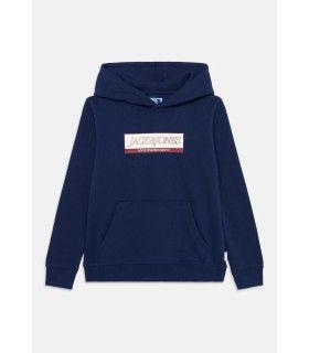 Sudadera Jack & Jones Jorinwood Block Branding Sweat Hoo Mini Ocean Cavern