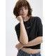 Camiseta Jack & Jones JXstudio Vesterbro Loose Tee JRS Noos Mujer Black