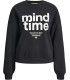 Sudadera Jack & Jones JXMimi RLX LS Print Crew SWT Mujer Black