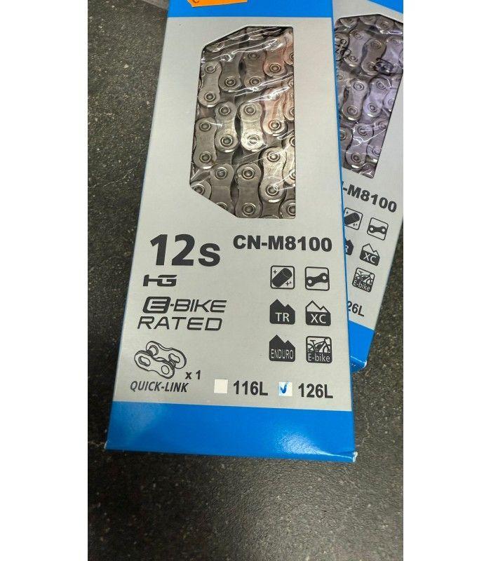 CADENA SHIMANO DEORE XT M8100 12V. 126L CNM8100
