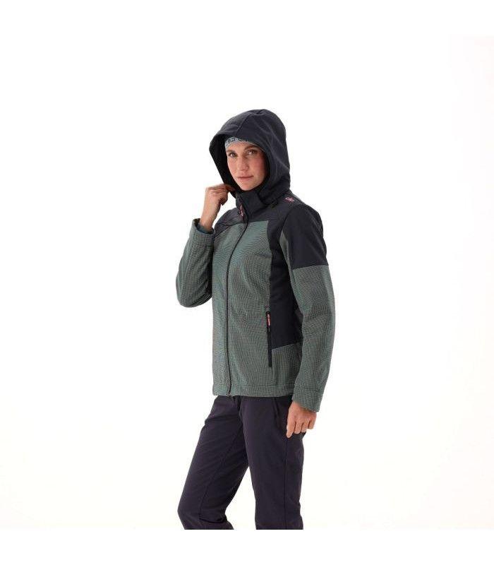 Chaqueta CMP Zip Hood E421 Jade Mujer