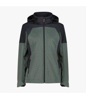 Chaqueta CMP Zip Hood E421 Jade Mujer