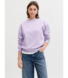 Sudadera Jack & Jones JXabbie RLX LS Every Crew SWT Noos Purple Mujer