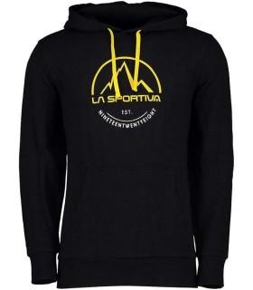 Sudadera La sportiva Logo Hoody Negro Amarillo Hombre