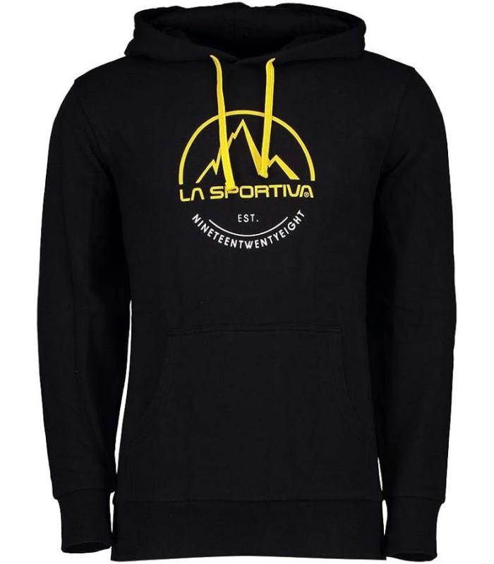 Sudadera La sportiva Logo Hoody Negro Amarillo Hombre
