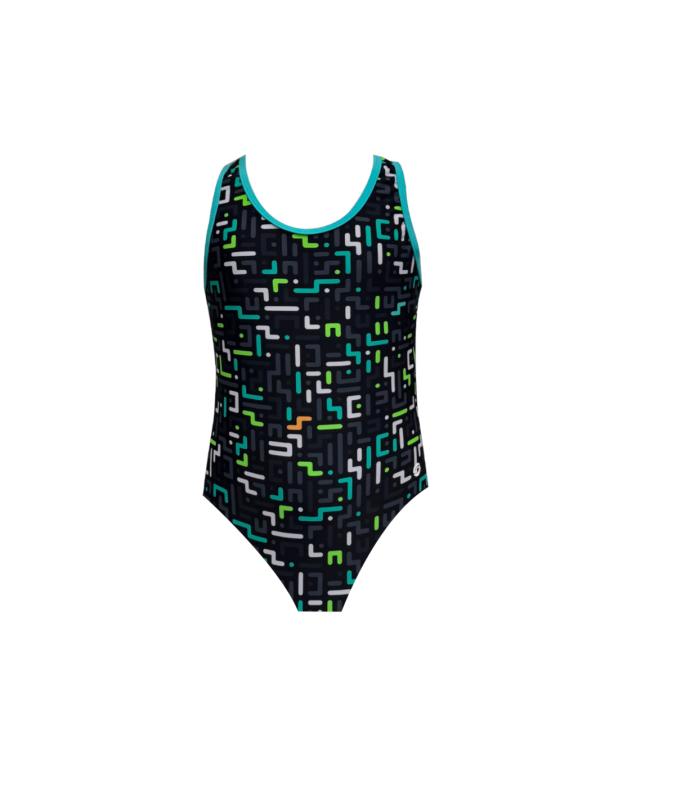 Bañador Ras Gya Sport Back Girl Swimsuit Black