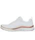 Zapatilla Skechers Graceful Get Connected White Rose Gold Mujer