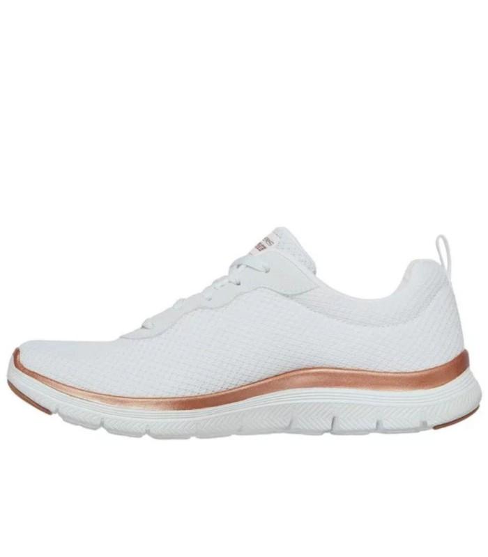 Zapatilla Skechers Graceful Get Connected White Rose Gold Mujer