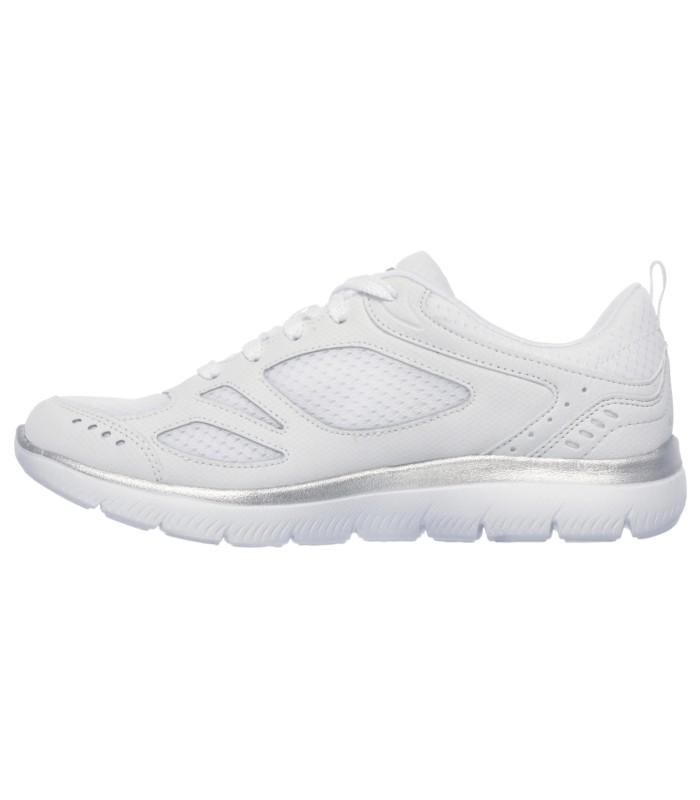 Zapatilla Skechers Summits Suited White Silver Mujer