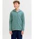 Sudadera Jack & Jones JJebradley Sweat Zip Hood Noos Junior Mineral Blue