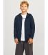 Sudadera Jack & Jones JJebradley Sweat Zip Hood Noos Junior Navy Blazer