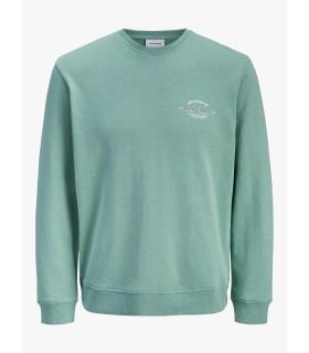 Sudadera Jack & Jones JJbrandon Sweat Crew Neck Junior Mineral Blue