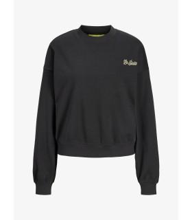 Sudadera Jack & Jones Jxgia Loose Ls Print Crew Swt Mujer Phantom La siesta