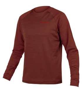 Camiseta Endura Singletrack Fleece Hombre Teja