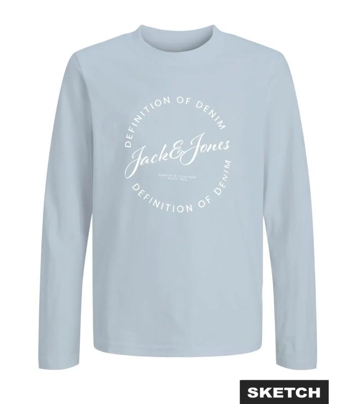 Camiseta Jack & Jones JJgrayson Tee LS Crew Neck Junior Celestial Blue