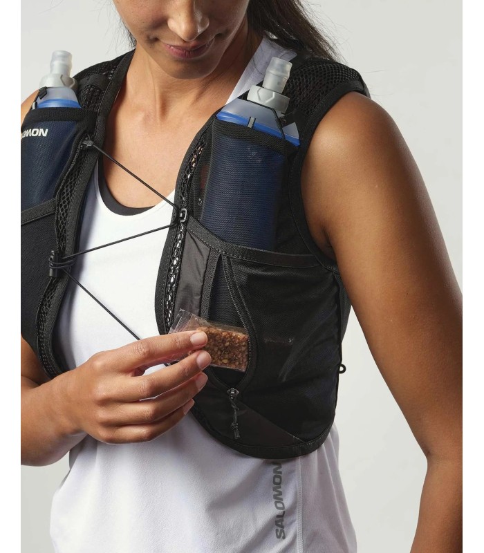 Mochila Salomon Active Skin 4 Set Black Metal