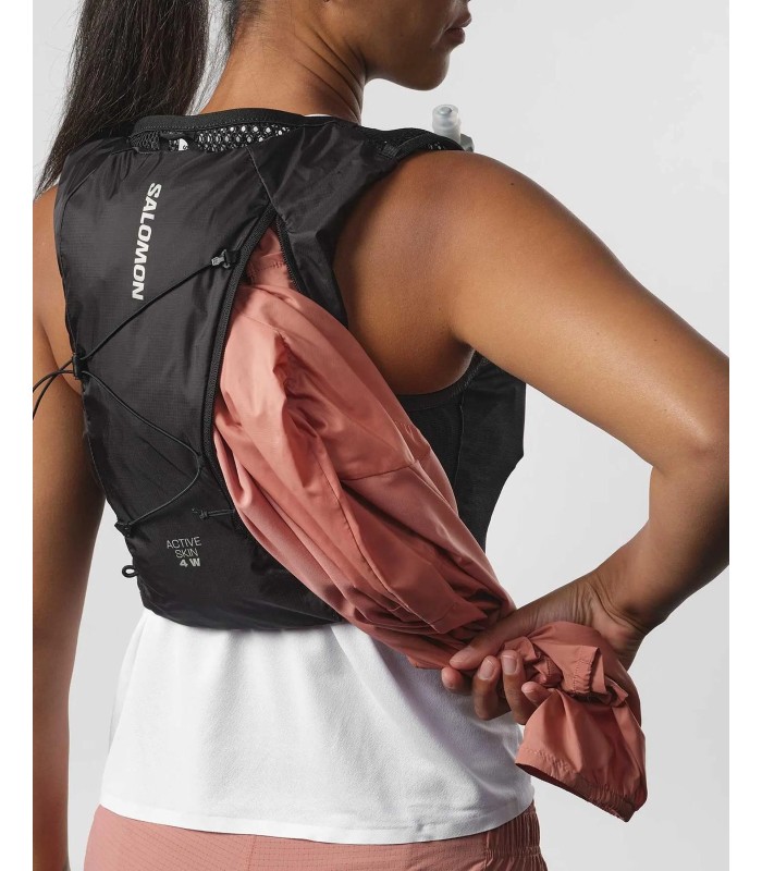 Mochila Salomon Active Skin 4 Set Black Metal