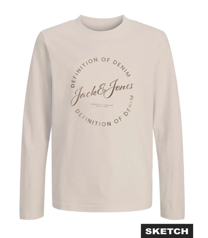 Camiseta Jack & Jones JJgrayson Tee LS Crew Neck Mini Moonbeam