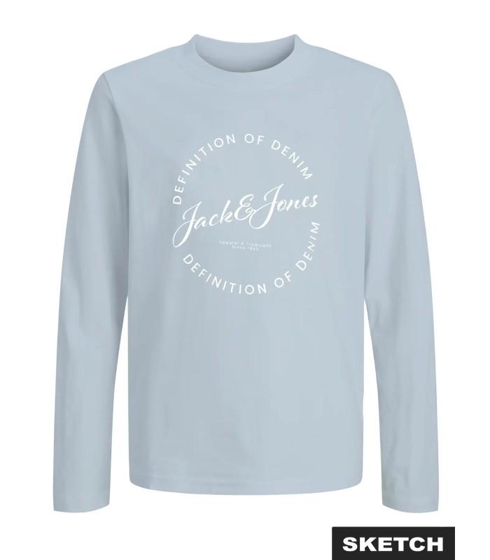 Camiseta Jack & Jones JJgrayson Tee LS Crew Neck Mini Celestial Blue