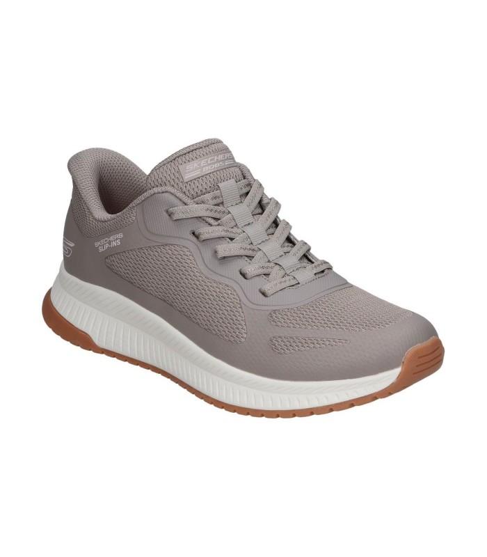 Zapatilla Skechers Bobs Squad 4 Staple Look Taupe Mujer