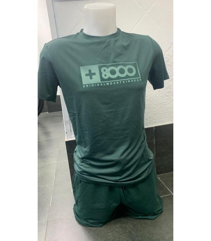 Camiseta +8000 Tart Hombre Verde Oscuro
