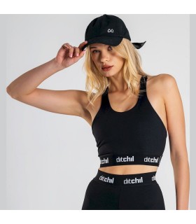 Top Ditchil Sport Bra Escape Negro Mujer