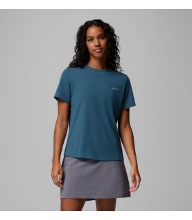 Camiseta Columbia Sun Trek SS II Everblue Mujer